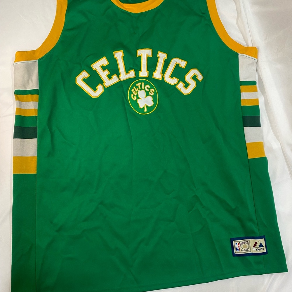 NBA Hardwood Classics Green and Yellow Jersey